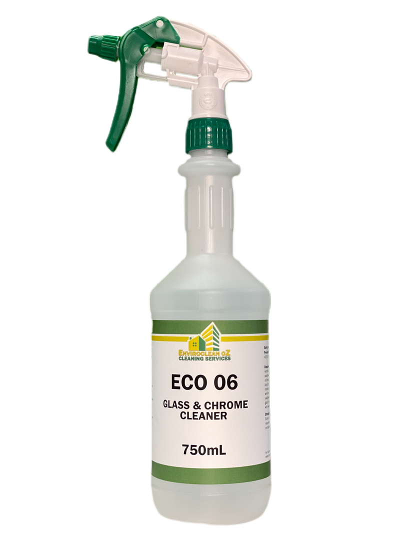 ECO 06 GLASS & CHROME CLEANER (Spray Bottle)