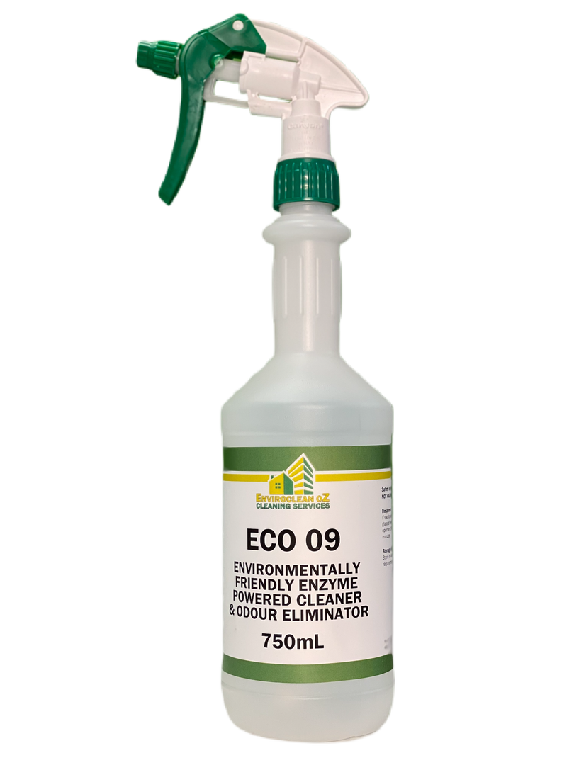 ECO 09 ENVIRONMENTALLY FRIENDLY ENZYMED POWERED CLEANER & ODOUR ELIMINATOR (Spray Bottle)