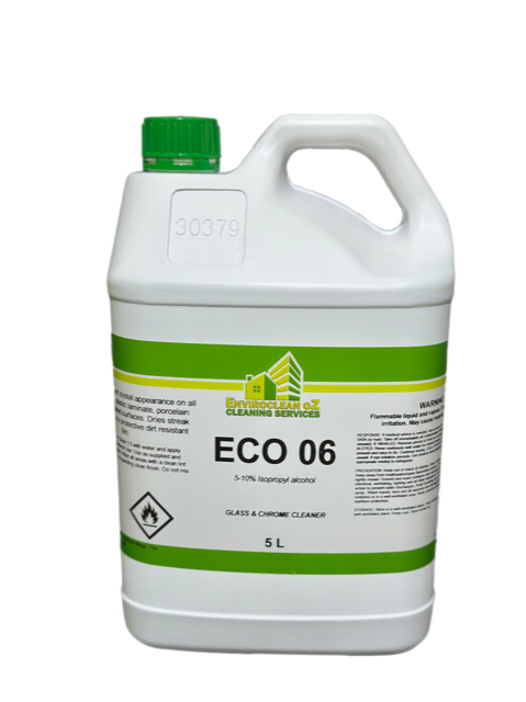 ECO 06 GLASS & CHROME CLEANER 5ltr